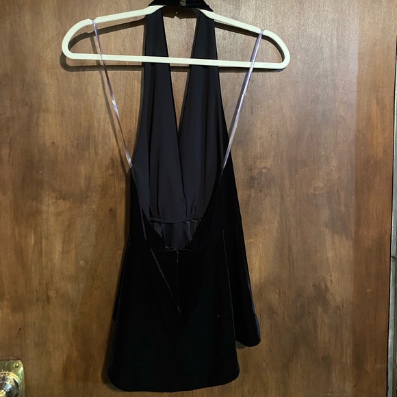 Black Peplum Halter - Picture 2 of 2